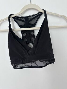 lululemon athletica Black Mesh-Back Sports Bra